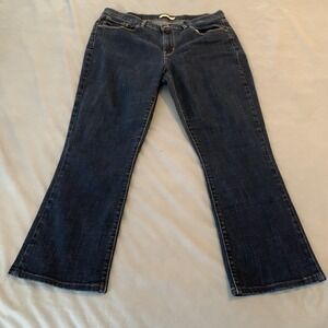 Levis Classic Boot Jeans Womens 16 Blue Medium Wash Bootcut Mid Rise Denim Pants